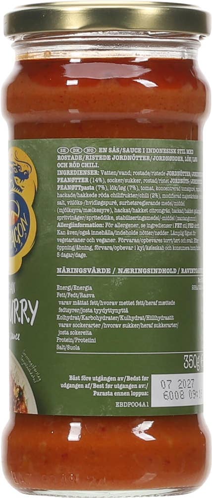 Blue Dragon Indonesian Satay curry sauce