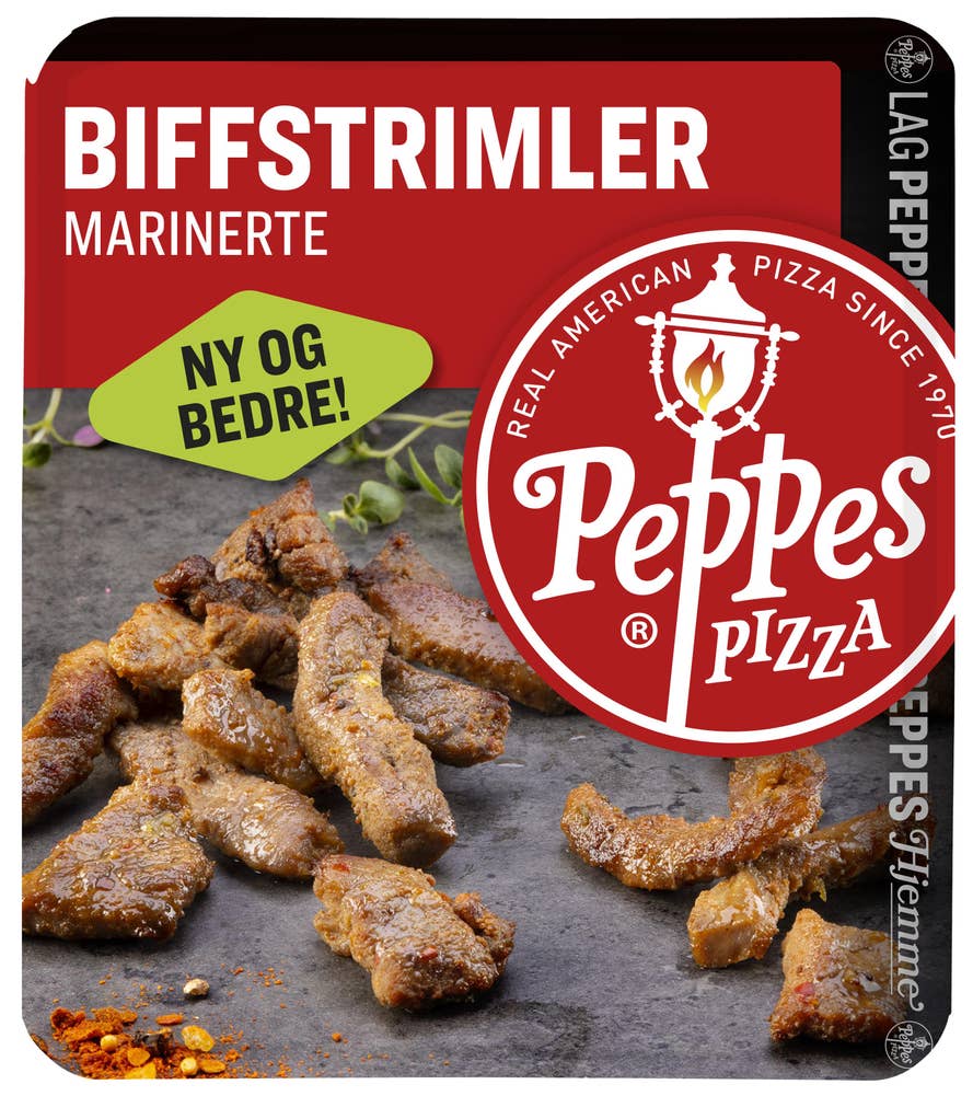 Peppes Pizza Marinerte biffstrimler