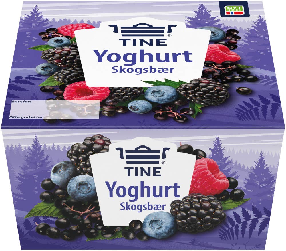TINE Yoghurt skogsbær 4x150g
