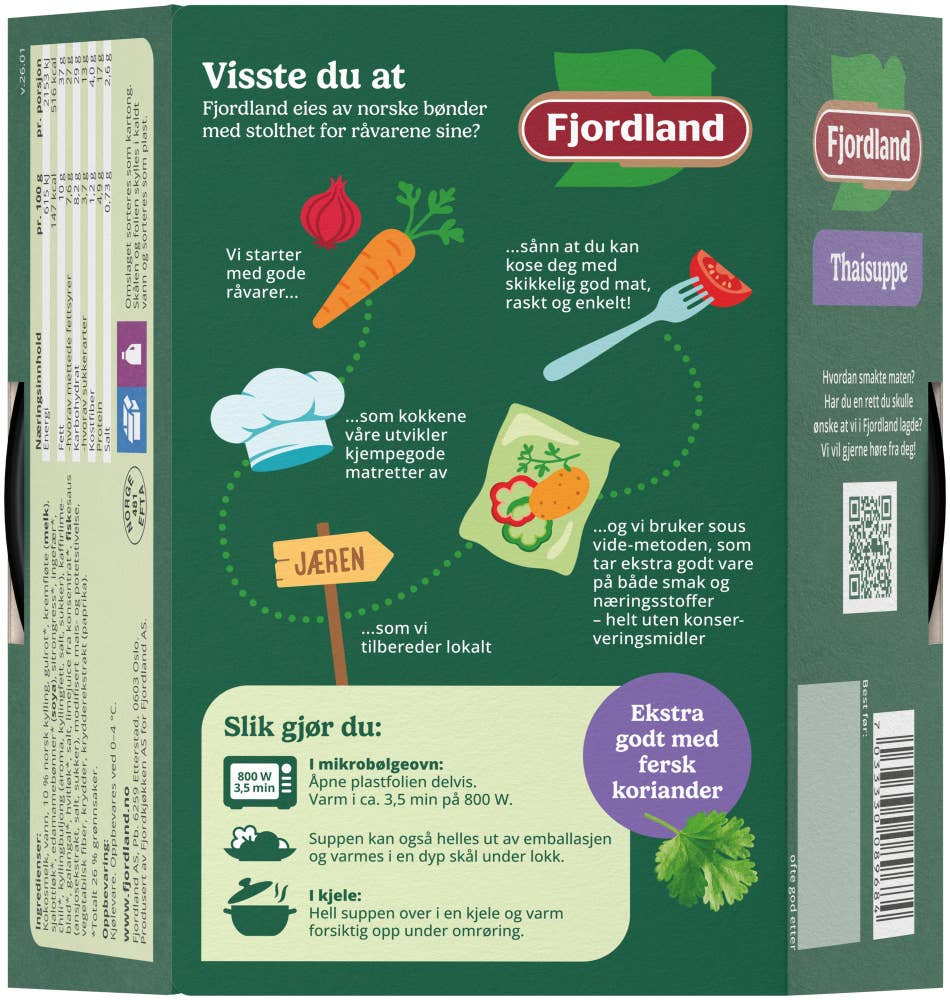 Fjordland Thaisuppe