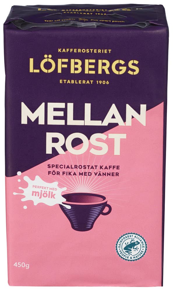 Löfbergs Mellanrost filtermalt Perfekt med melk