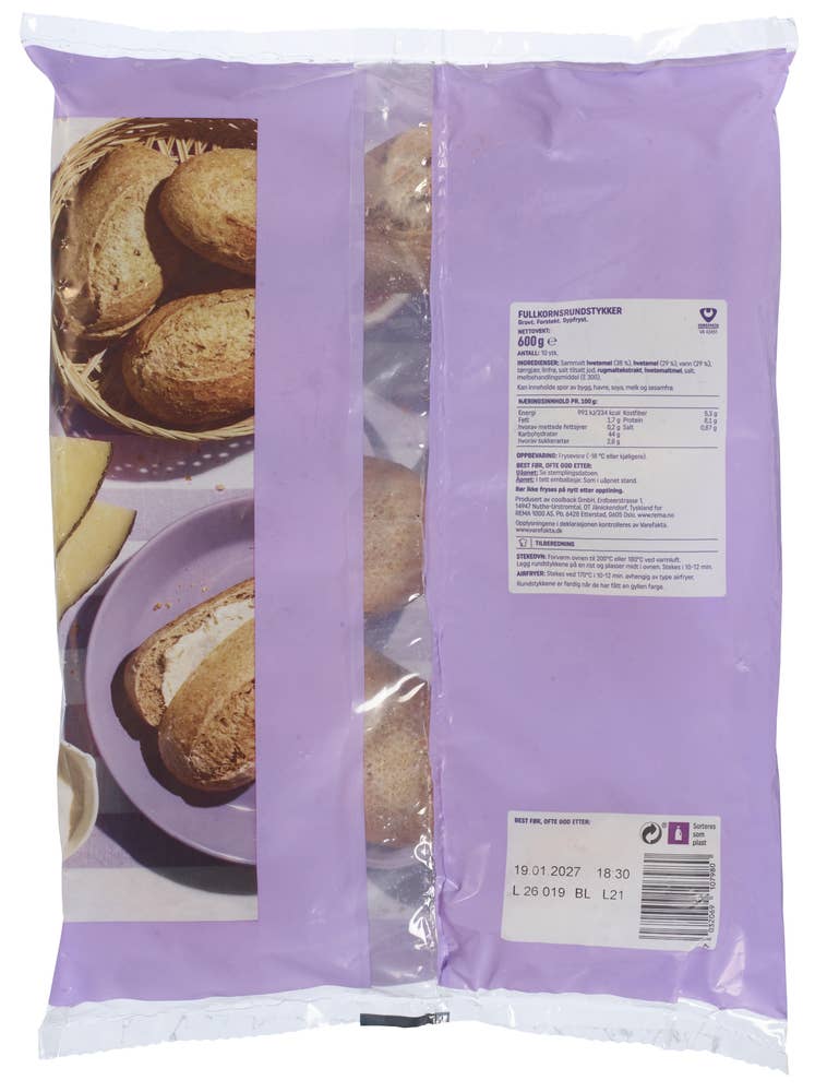 R Fullkornsrundstykker