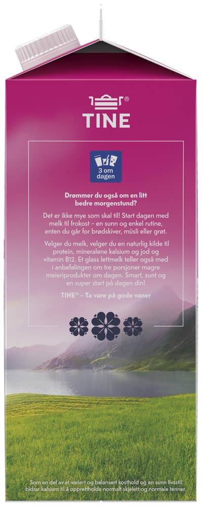 Tine Lettmelk 1% fett