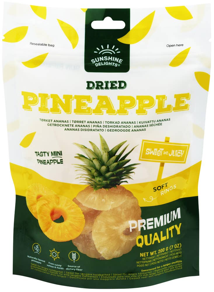 Sunshine Delights Tørket ananas