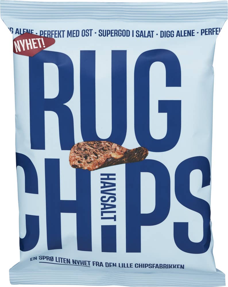 Den Lille Chipsfabrikken Rugchips Havsalt