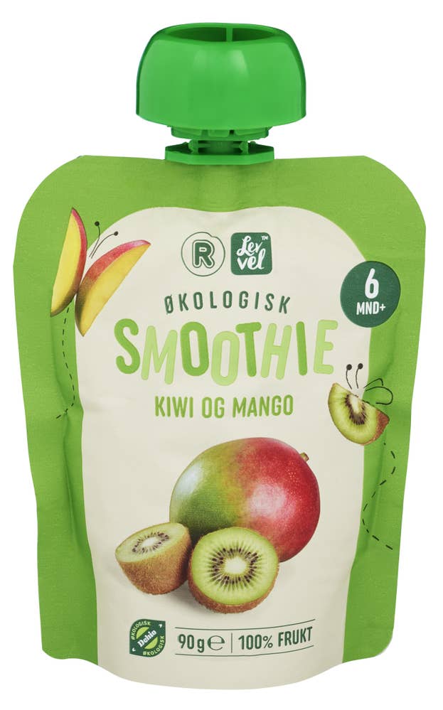 R Smoothie med Kiwi & Mango Fra 6 mnd, Økologisk