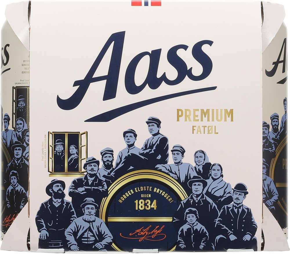 Aass Bryggeri Aass Premium fatøl 6 x 0,5l