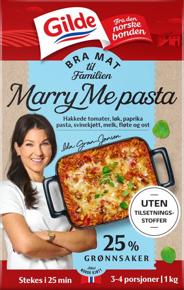 Bra mat til familien marry me pasta 1 kg