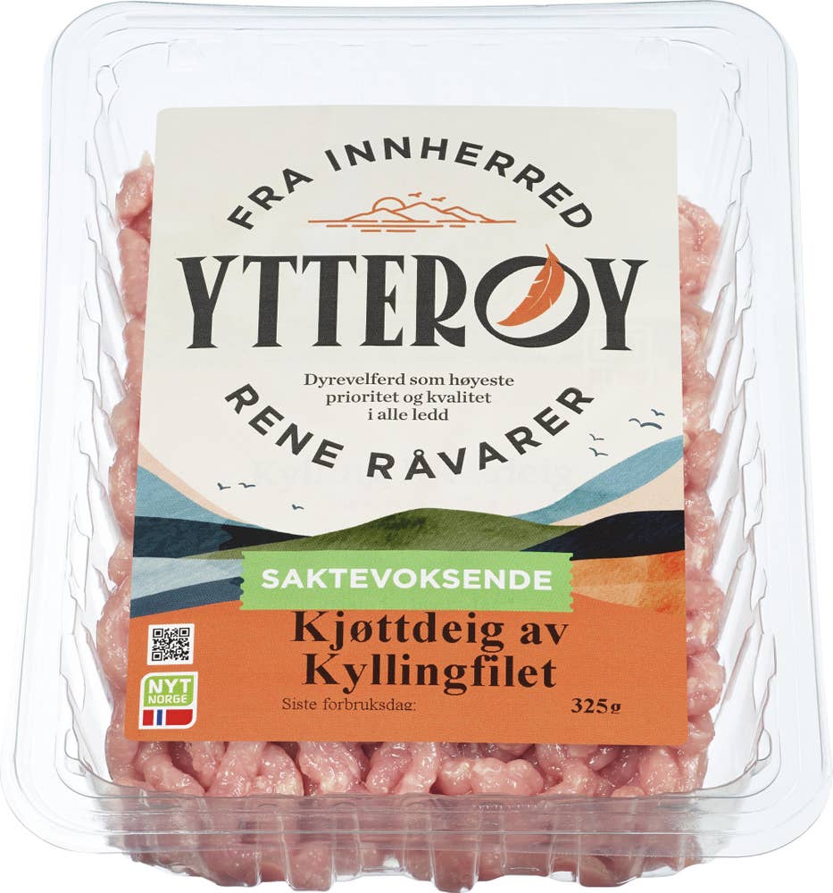 Ytterøy Kjøttdeig av kyllingfilet Saktevoksende kylling