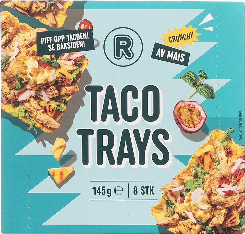 R Taco Trays 8 stk