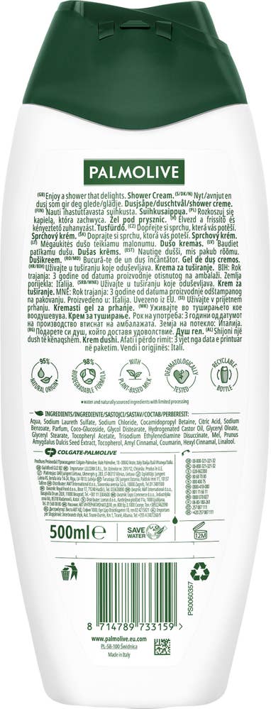 Palmolive Dusjsåpe Milk & honey