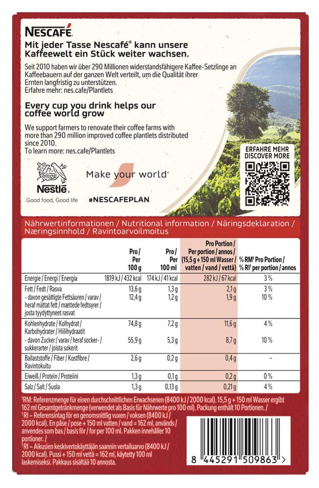 Nescafé 3-in-1 10 porsjonsposer