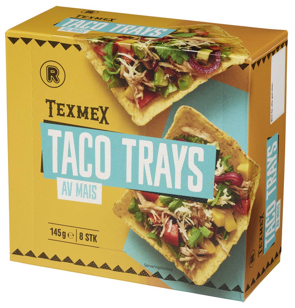 R Taco Trays 8 stk