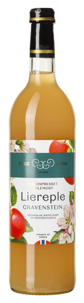 Egge Gård Liereple Gravenstein Ferskpresset eplemost
