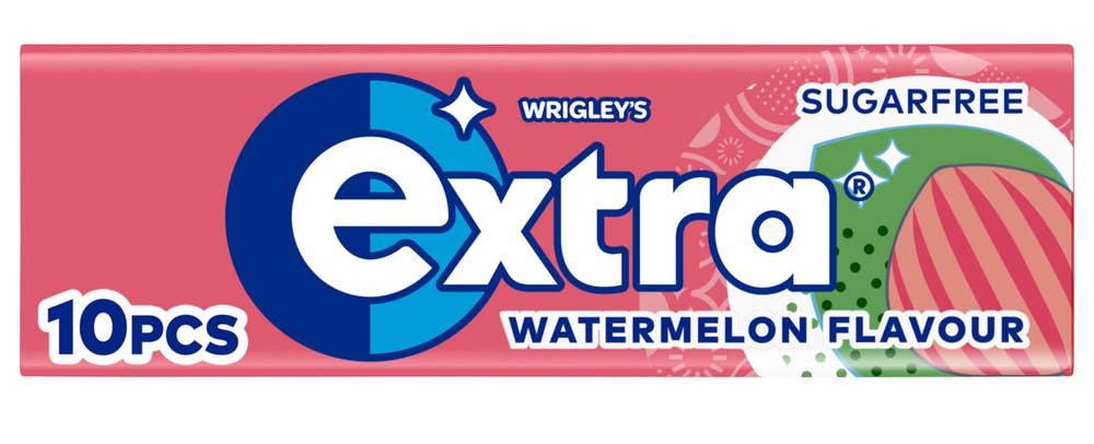 Extra Vannmelon Smak Sukkerfri 10 stk