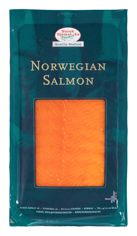 Norsk Sjømat Røkt laks i skiver Vår Laveste Pris