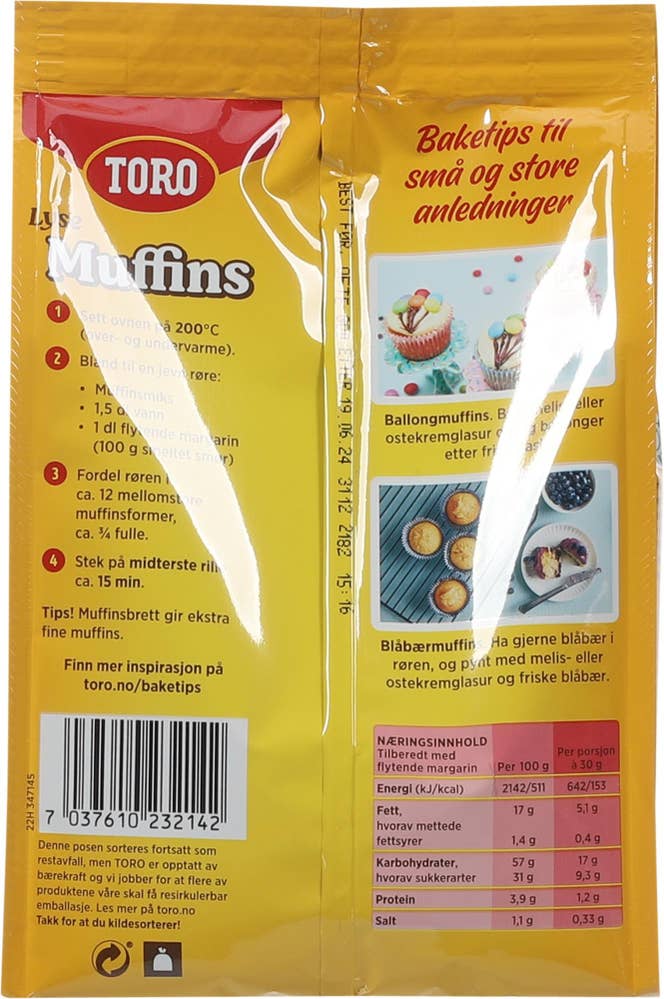 Toro Lyse muffins Mix