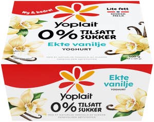 Yoplait 0% Vanilje, 4x125g