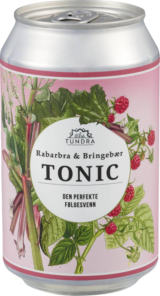 Tundra Tonic Water Rabarbra & Bringebær