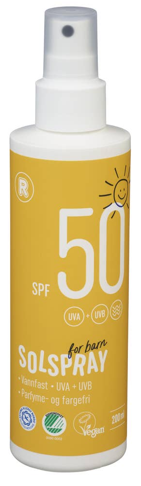 R Solkremspray for barn SF 50