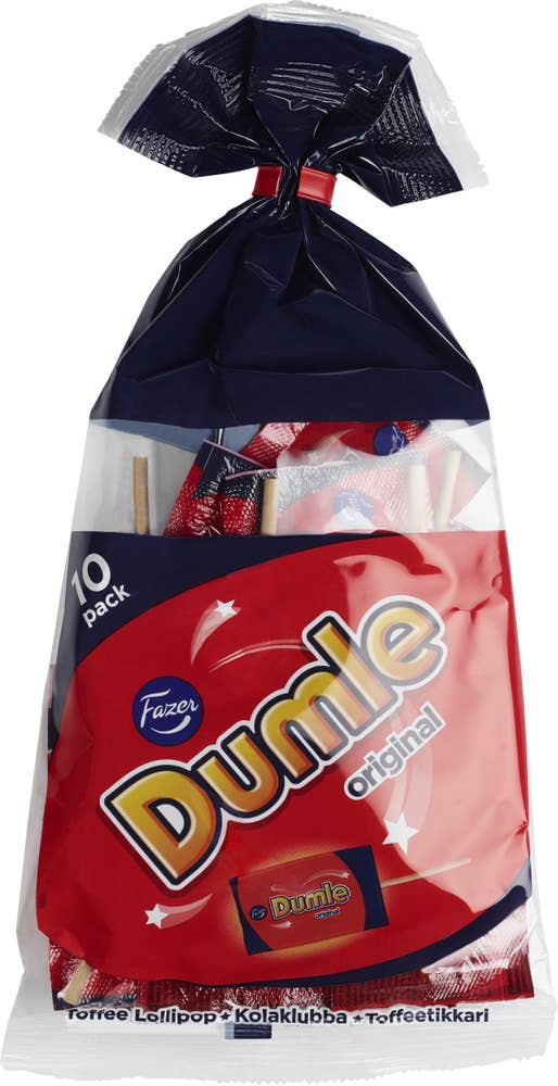 Fazer Dumle Lollipop 10 stk
