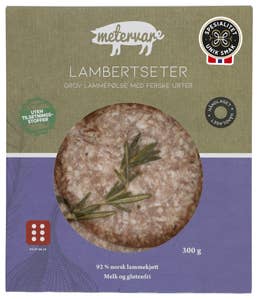 Metervare Lambertseter Rå lammepølse