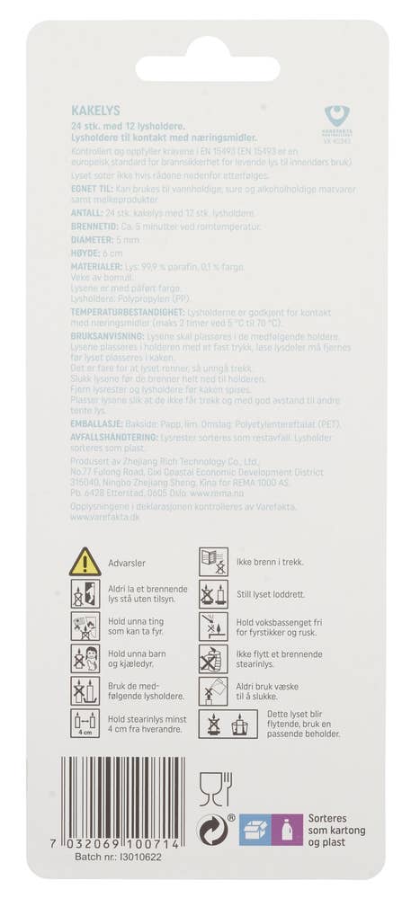 R Party-kakelys 24 stk