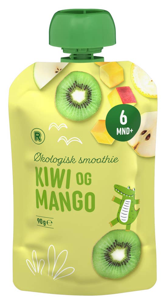 R Økologisk smoothie kiwi og mango Fra 6 mnd