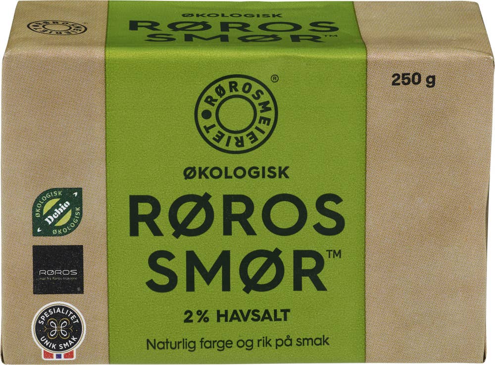 Rørosmeieriet Økologisk Rørossmør 2% havsalt