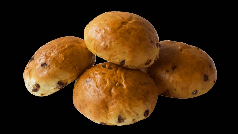 Den Gode Baker Økologiske speltboller med sjokolade Lettstekt
