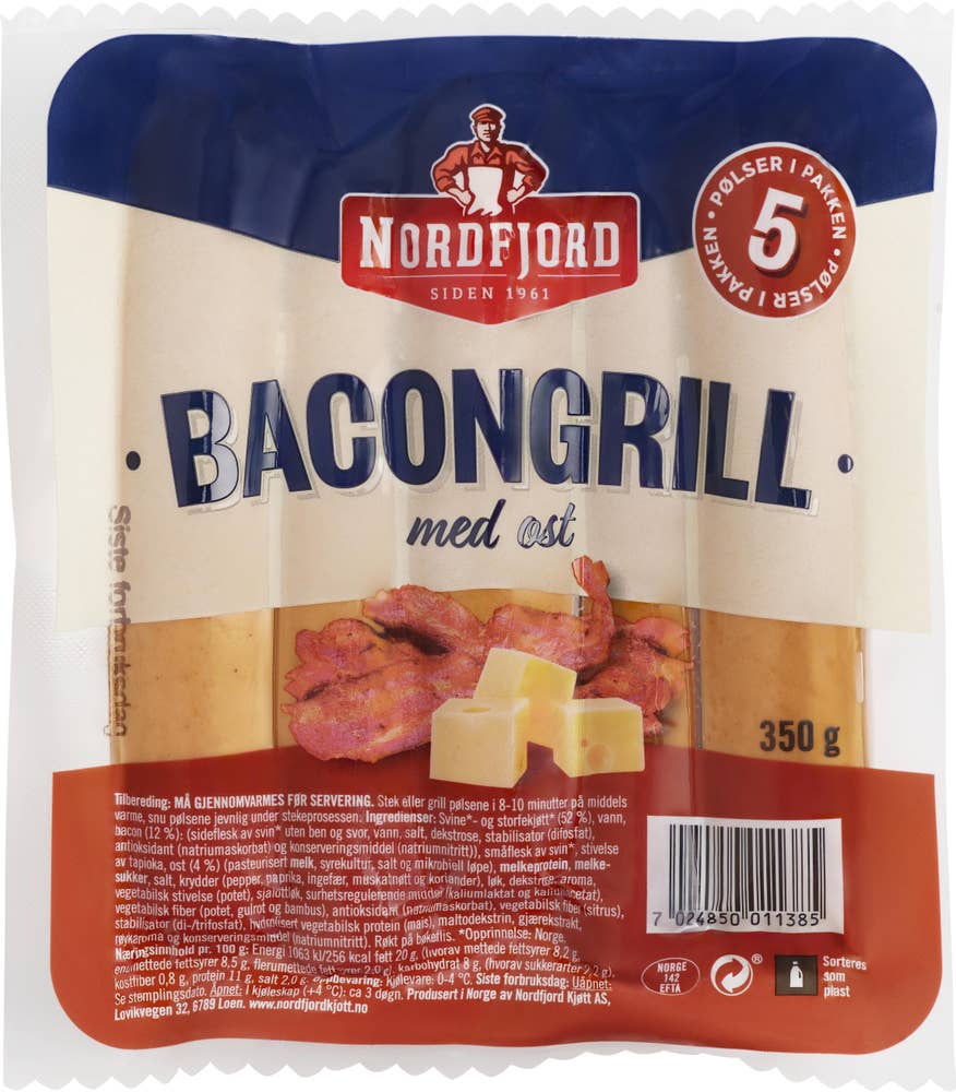 Nordfjord Bacongrill med ost