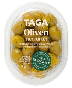 Taga Oliven med urter Greske