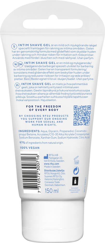 RFSU Intim Shave Gel