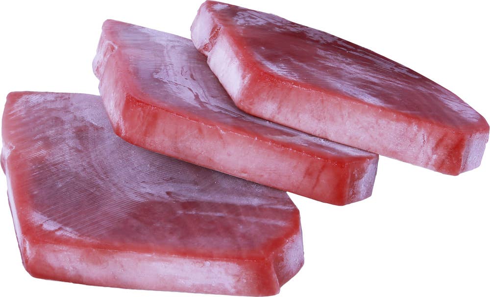 Rå tunfisk i skiver 180/220 Uten bein og skinn, 900 g