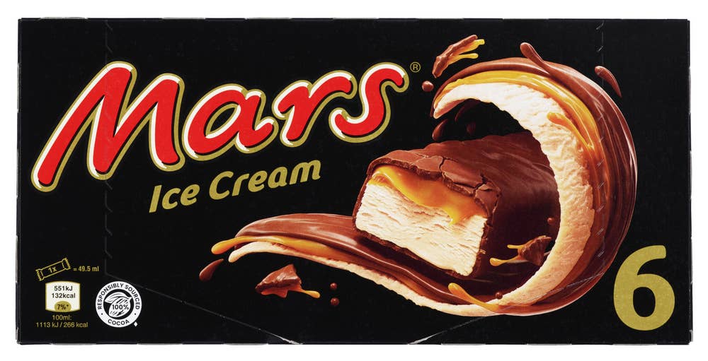 Diplom-is Mars iskrem 6 stk.