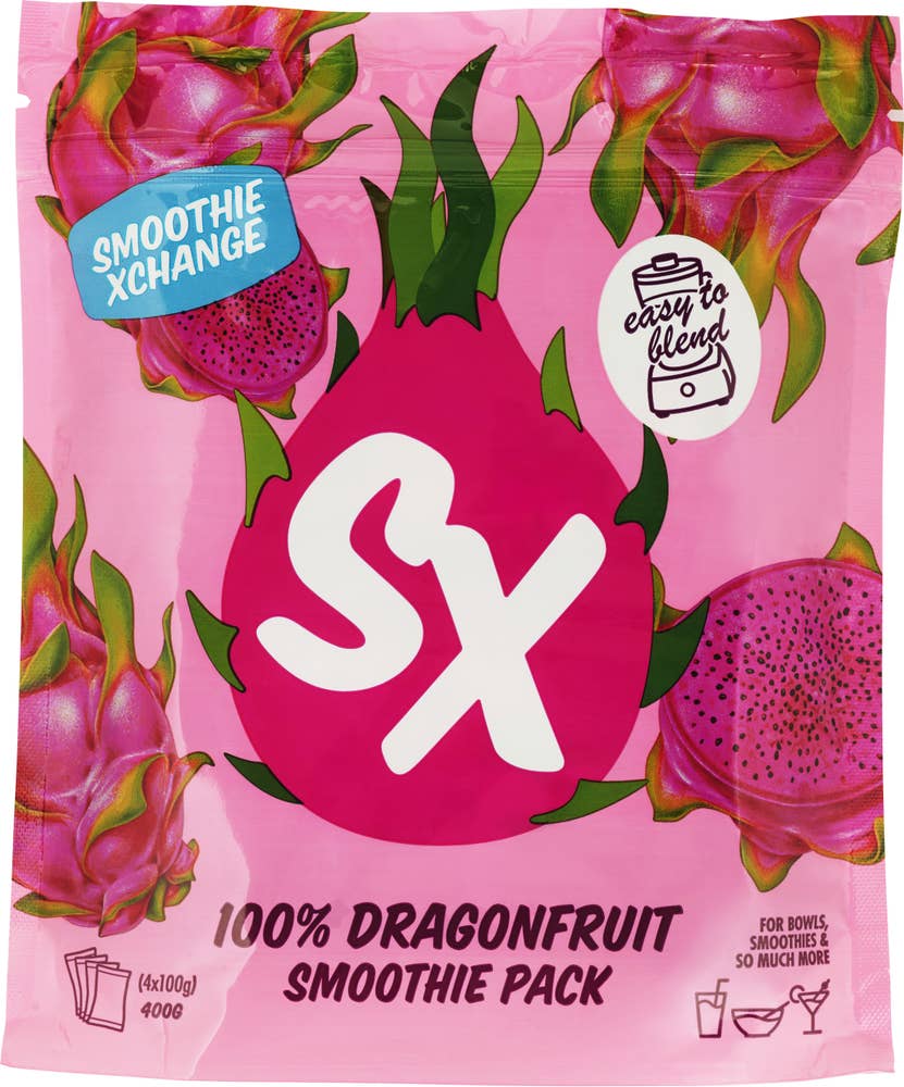 100% Dragonfruit Smoothie pack, 400 g