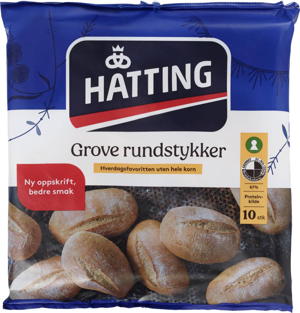 Hatting Grove rundstykker 10 stk
