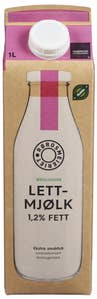 Økologisk Rørosmjølk Lett 1,2% fett