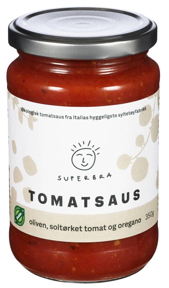 Superbra Tomatsaus Oliven, soltørket tomat og oregano