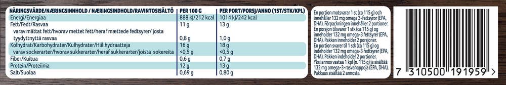 FINDUS Fish & Crisp burger