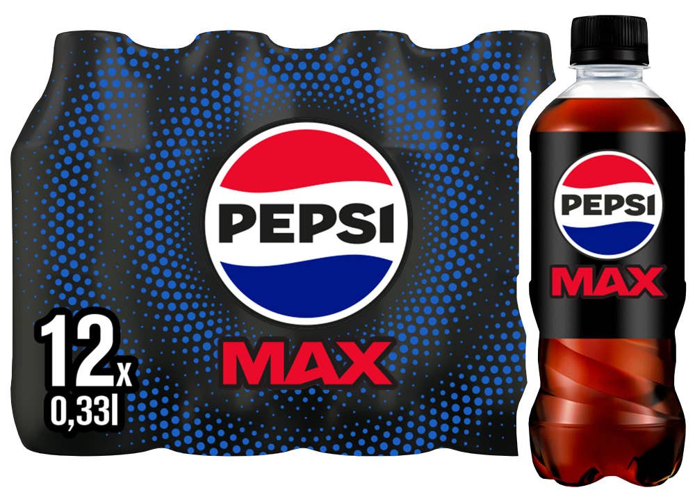 Pepsi Max PET-flasker 12 x0,33 l