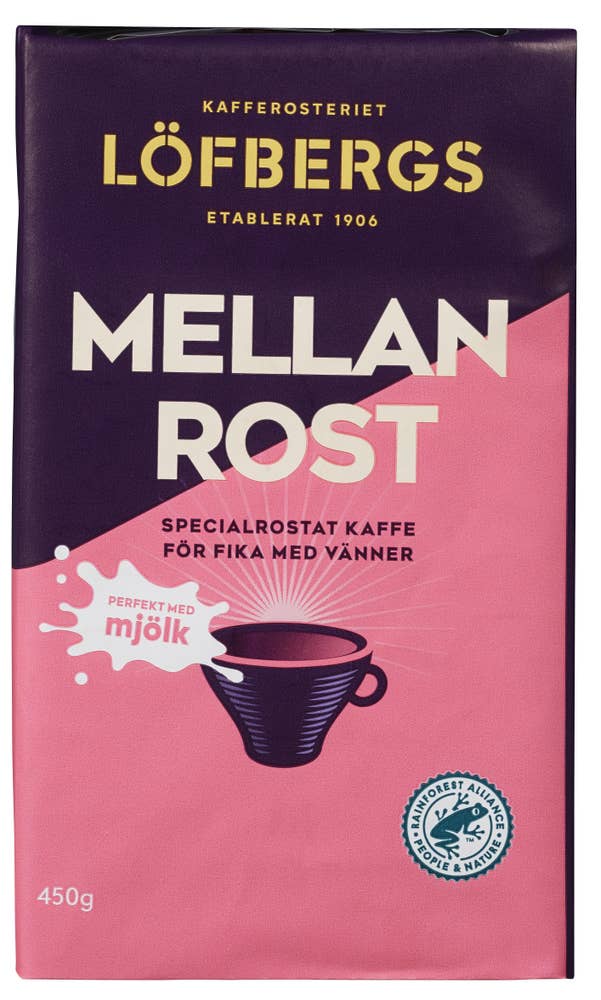 Löfbergs Mellanrost filtermalt Perfekt med melk