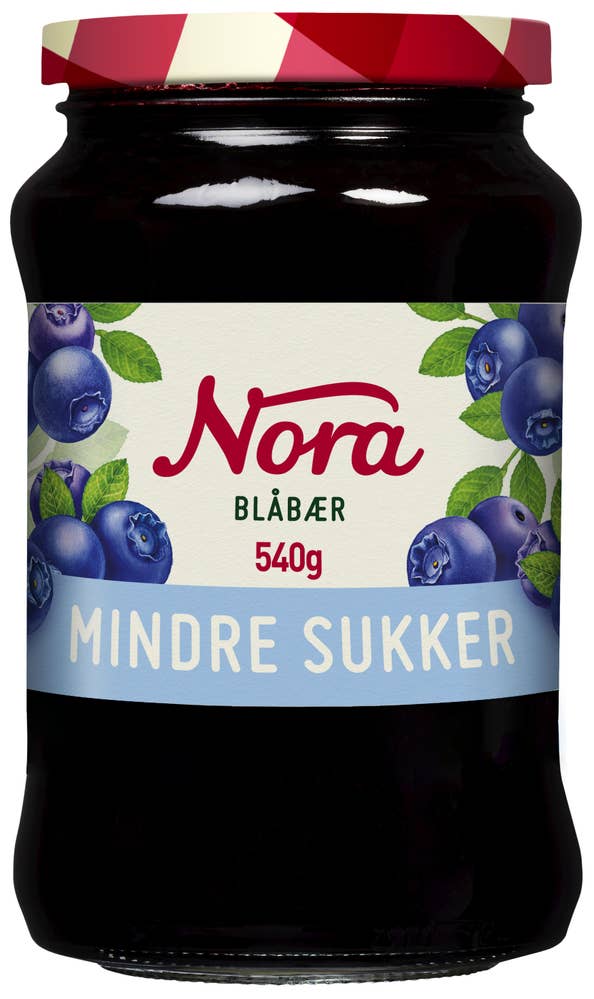 NORA Blåbærsyltetøy Naturlig Lett