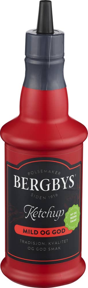 Bergbys Ketchup med mindre sukker og salt