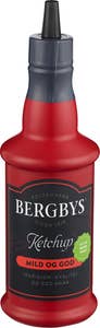 Bergbys Ketchup med mindre sukker og salt