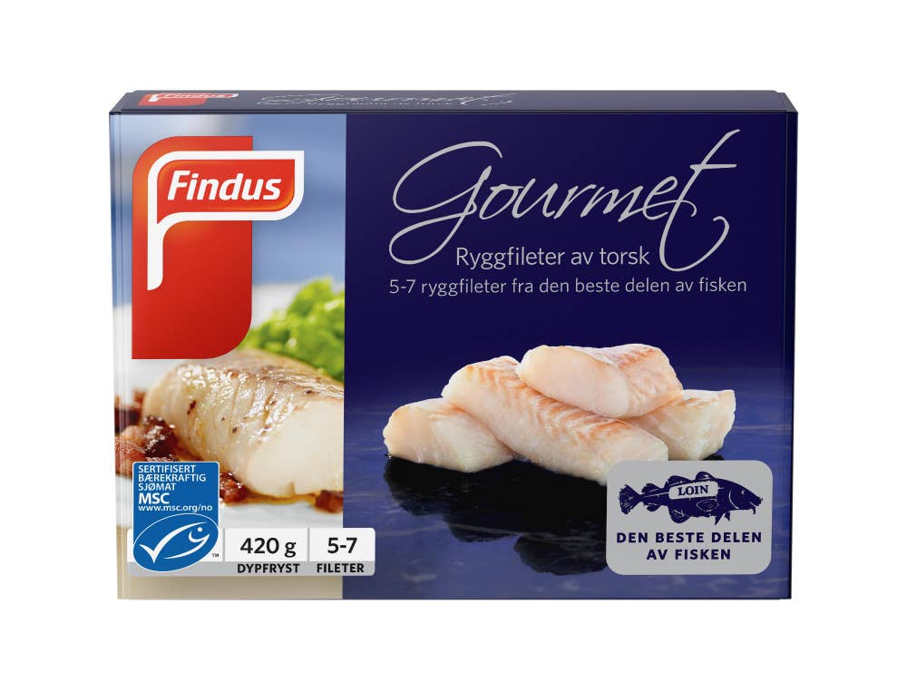 FINDUS Gourmet Ryggfileter av torsk