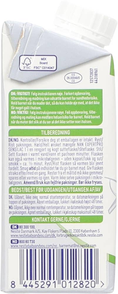 Nestlé Nan NAN Sensilac Drikkeklar fra 0 mnd