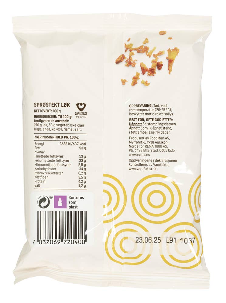 R Goodly Glutenfri sprøstekt løk