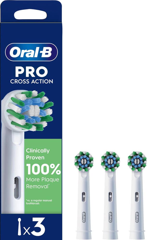 Oral-b Tannbørstehoder Pro cross action 3 stk