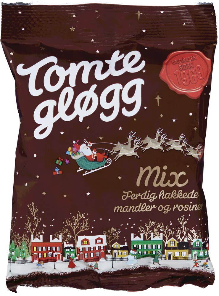 Tomtegløgg Mix Ferdig hakkede mandler og rosiner